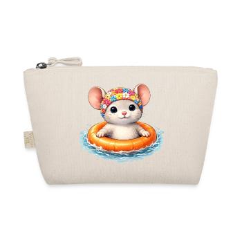 Souris mignonne avec un anneau de nage dans l’eau - Trousse biologique - nature - Devant