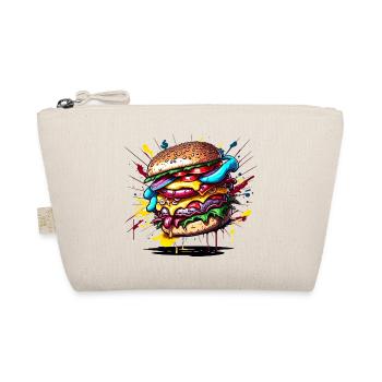 Burger - Hamburger - Fastfood - Bio-Täschchen - Natur - Vorne