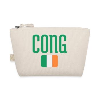 Cong Irish Flag Typography - Organic Pouch - nature - Front
