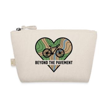 Beyond The Pavement Gravel Bike Heart - Organic Pouch - nature - Front