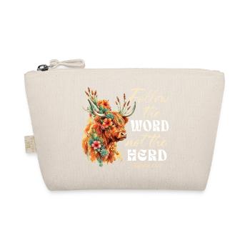 Follow The Word Not The Herd Christian - Organic Pouch - nature - Front