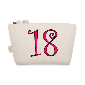 18. 18 JAHRE ALT. 18-JÄHRIGES JUBILÄUM. 18. GEBURTSTAG. - Bio-Täschchen - Natur - Vorne
