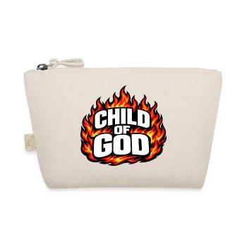 Child of God Flames Streetwear - Organic Pouch - nature - Front
