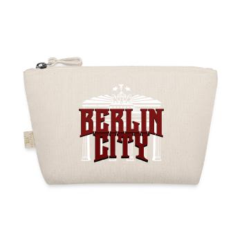 Berlin City Schriftzug mit Brandenburger tor - Bio-Täschchen - Natur - Vorne