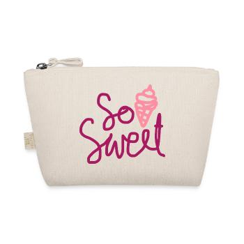So Sweet Cute Summer Dessert Design - Organic Pouch - nature - Front