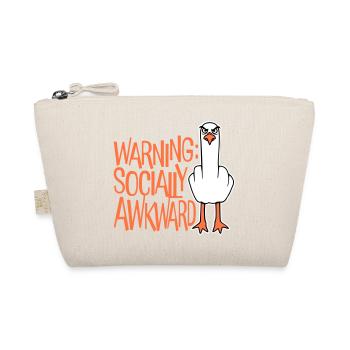 Avertissement : mouette socialement maladroite, majeur coquin - Trousse biologique - nature - Devant