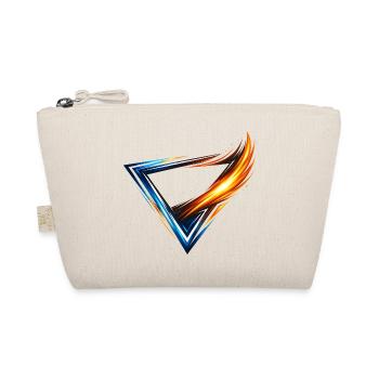 Leotard Design Triangle Blue Orange Dynamic Style - Organic Pouch - nature - Front