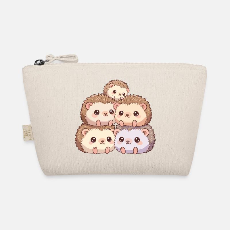 Kuschelige Igelfamilie Bio-Täschchen