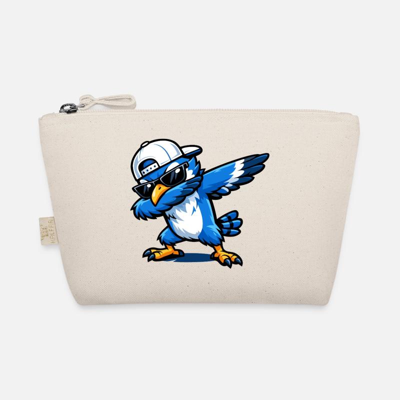 Dabbing Blue Jay Bio-Täschchen