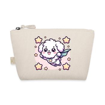 Hero Poodle Superhero Doggy Super Dog Puppy - Organic Pouch - nature - Front