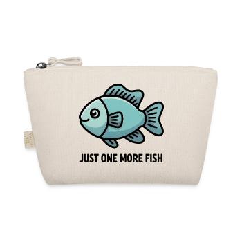 Just One More Fish Cartoon Aquarium Lovers Gift - Organic Pouch - nature - Front