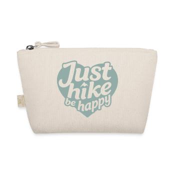 Just hike be happy Heart Typo - Organic Pouch - nature - Front