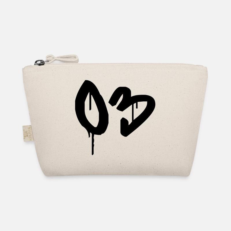 Number 03 Urban Graffiti Style Organic Pouch