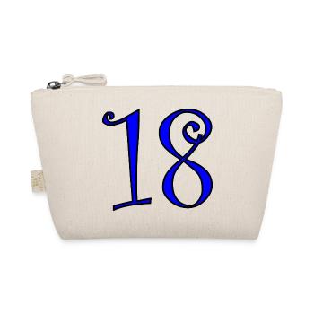 18. 18 JAHRE ALT. 18-JÄHRIGES JUBILÄUM. 18. GEBURTSTAG. - Bio-Täschchen - Natur - Vorne