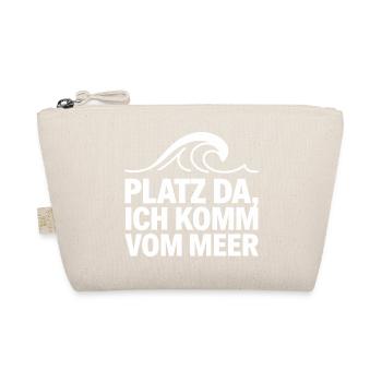  Platz Da Ich Komm Vom Meer Lustiger Spruch Für - Bio-Täschchen - Natur - Vorne