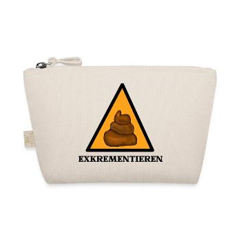 Exkrementieren Kacke Haufen - Bio-Täschchen - Natur - Vorne