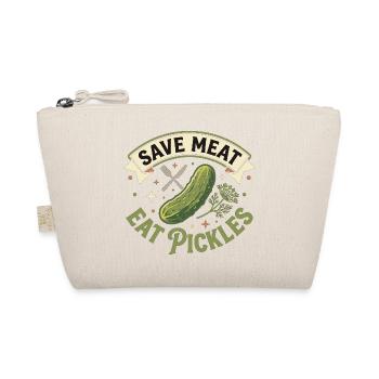 Sauver la viande Mange des cornichons Drôle Vegan - Trousse biologique - nature - Devant