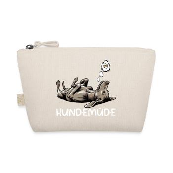 Hundemüde Weimaraner Weimaranerhalter Silbergeist - Bio-Täschchen - Natur - Vorne