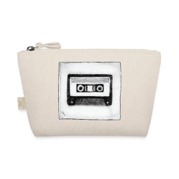 Cassette - hand carved artwork - Organic Pouch - nature - Front