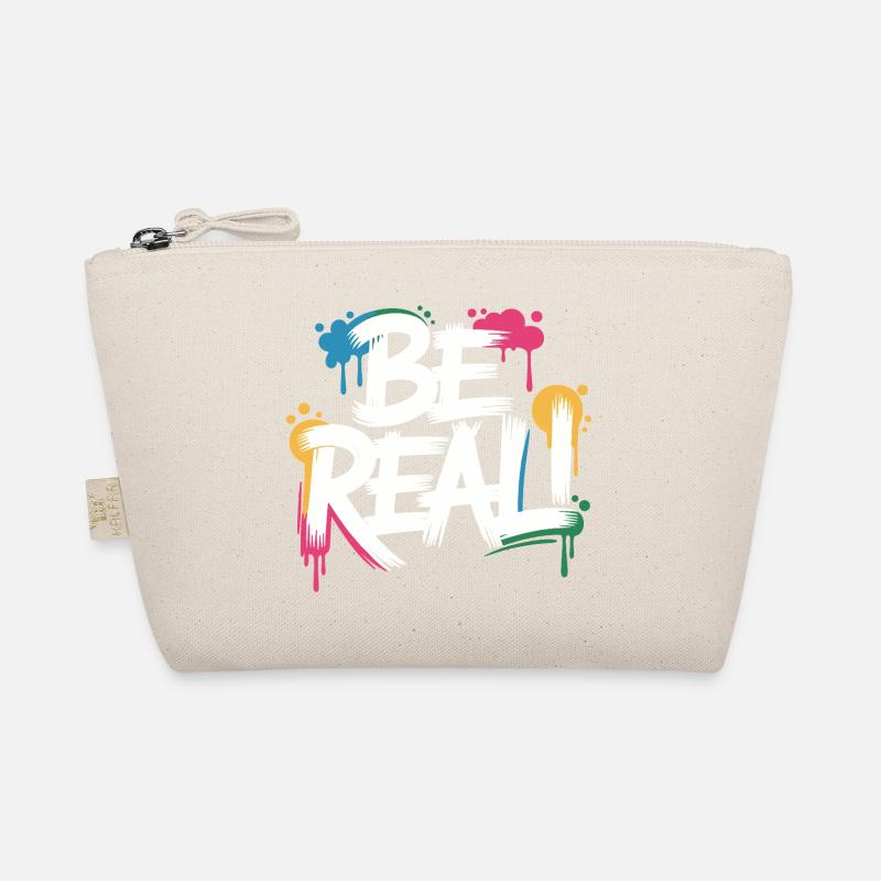 Be Real Graffiti Print Organic Pouch
