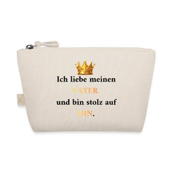 Proud of Dad: My King & Role Model - Organic Pouch - nature - Front