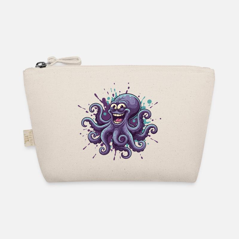 Happy Ink Octopus Graffiti Organic Pouch