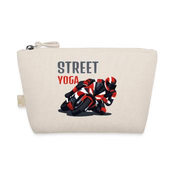Street Yoga aka Motorcycling - Organic Pouch - nature - Front