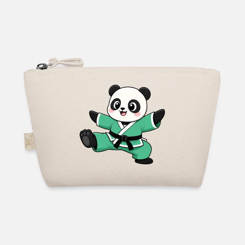 Panda Karate Kick Martial Arts Martial Arts Organic Pouch