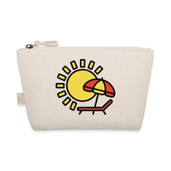 Beach lounger Sun Parasol Summer holiday - Organic Pouch - nature - Front