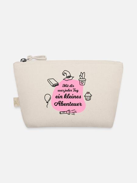 Kita Abschiedsgeschenk für die Erzieherin - Bio-Täschchen - Natur - Vorne