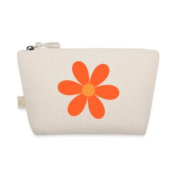Orange Blossom Daisy Design - Organic Pouch - nature - Front