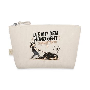 Berner Sennenhund Spruch Hundehalterin Humor - Bio-Täschchen - Natur - Vorne