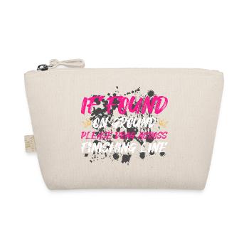 If found on ground Schlammlauf Mud Run Muddy Race - Organic Pouch - nature - Front