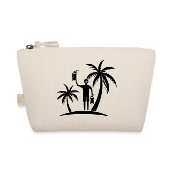 Fête de plage Palm Tree Symbol, - Trousse biologique - nature - Devant