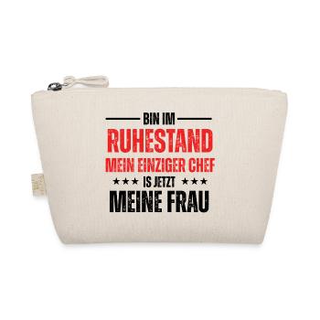 bin im ruhestand, mein einziger chef is jetzt mein - Organic Pouch - nature - Front