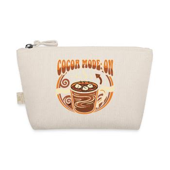 Cocoa saying cozy - Organic Pouch - nature - Front