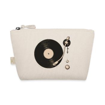 Analog Vinyl Turntable Vibes - Organic Pouch - nature - Front
