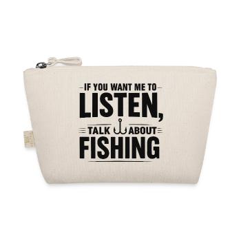 Angler Spruch Angeln Humor Fishing Geschenkidee - Bio-Täschchen - Natur - Vorne