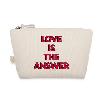 L’amour est la réponse : Rouge audacieux - Trousse biologique - nature - Devant