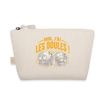 Pétanque Moi J'ai Les Boules Humour - Trousse biologique - nature - Devant