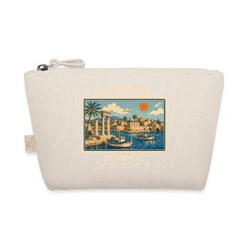 Zypern Paphos Vintage Reisemarke - Bio-Täschchen - Natur - Vorne