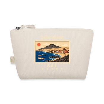 Kap Verde Sal Vintage Reisemarke - Bio-Täschchen - Natur - Vorne