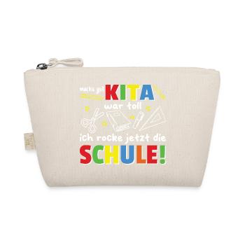 Kita Abschied jetzt rocke ich die Schule - Bio-Täschchen - Natur - Vorne