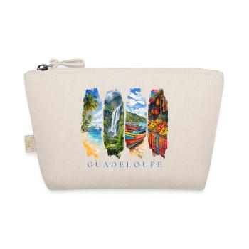 Voyage en Guadeloupe – Île des Caraïbes et motif culturel - Trousse biologique - nature - Devant