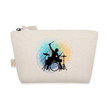Drummer Retro Drummer Drums Drums - Organic Pouch - nature - Front