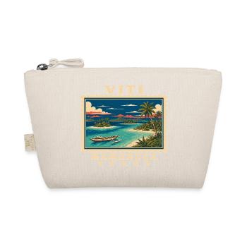 Fiji Mamanuca Vintage Travel Brand - Organic Pouch - nature - Front