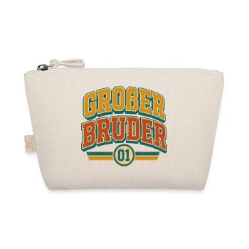 Großer Bruder Retro Typografie - Bio-Täschchen - Natur - Vorne