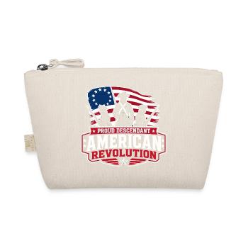 Stolzer Nachkomme der Amerikanischen Revolution - Bio-Täschchen - Natur - Vorne