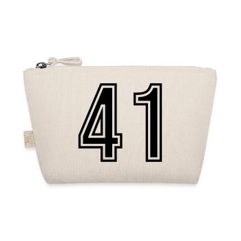 41 Number symbol - Organic Pouch - nature - Front