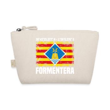 Formentera Koordinaten - Bio-Täschchen - Natur - Vorne